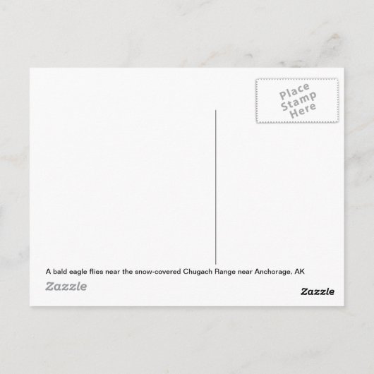 Winteradler Postkarte (Rückseite)