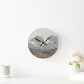 Winteradler Runde Wanduhr (Zuhause)