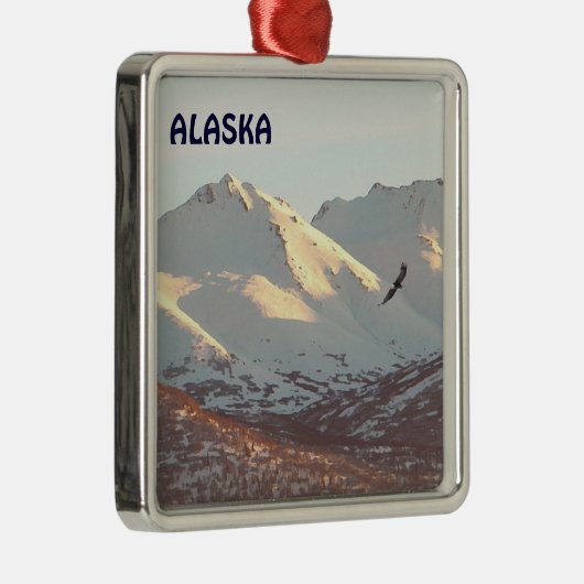 Winteradler Silbernes Ornament (Rechts)