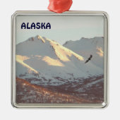 Winteradler Silbernes Ornament (Vorne)