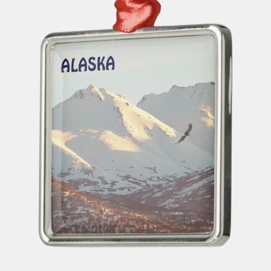 Winteradler Silbernes Ornament (Links)