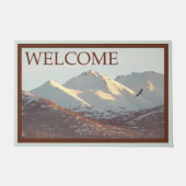 Winteradler und -gebirge - Willkommen Fußmatte (Vorderseite)