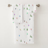 Winteralpine Skifahrer Skispass Badhandtuch Set (Insitu)