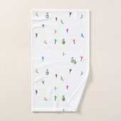 Winteralpine Skifahrer Skispass Badhandtuch Set (Handtuch)