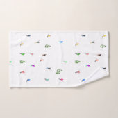 Winteralpine Skifahrer Skispass Badhandtuch Set (Handtuch)