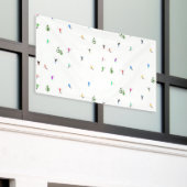 Winteralpine Skifahrer Skispass Banner (Äußeres Gebäude)