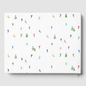 Winteralpine Skifahrer Skispass Gästebuch (Rückseite)