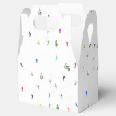 Winteralpine Skifahrer Skispass Geschenkschachtel (Geöffnet)