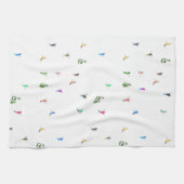 Winteralpine Skifahrer Skispass Geschirrtuch (Horizontal)