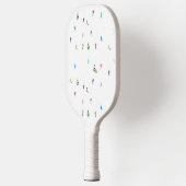 Winteralpine Skifahrer Skispass Pickleball Schläger (Links)