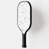 Winteralpine Skifahrer Skispass Pickleball Schläger (Links)