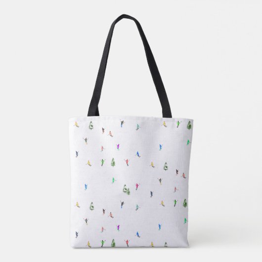 Winteralpine Skifahrer Skispass Tasche (Rückseite)