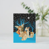 WinterAngels Postkarte (Stehend Vorderseite)