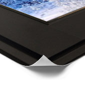 Winteransicht mit frischem Schnee - Fake-FensterIl Poster (Ecke)