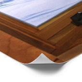 Winteransicht mit frischem Schnee - Fake-FensterIl Poster (Ecke)