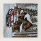 Winterantikes Autopräzzel Puzzle (Horizontal)