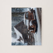 Winterantikes Autopräzzel Puzzle (Vertikal)