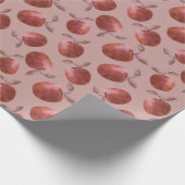 Winteräpfel mutierten rote Schattierungen Geschenkpapier (Ecke)