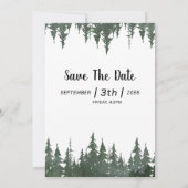 Winteraufenthalt Handmade Card Einladung (Rückseite)