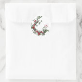 Winteraufkleber Runder Aufkleber (Tasche)