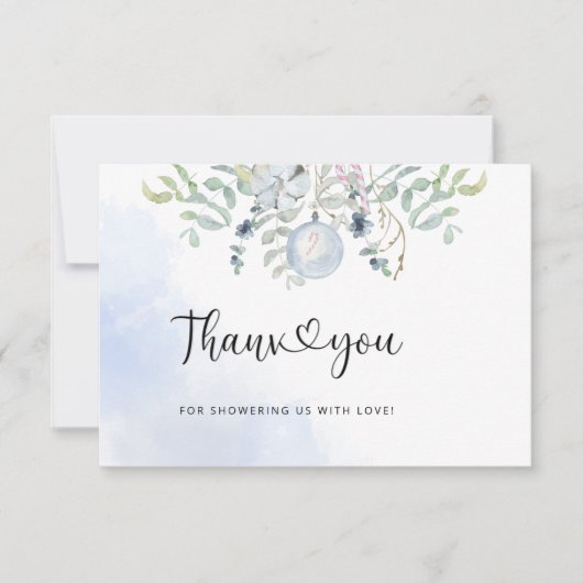 Winterbaby-Dusche Danke (Vorderseite)