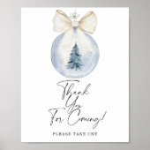 Winterbaby-Dusche Danke, dass du gekommen bist Poster (Vorne)