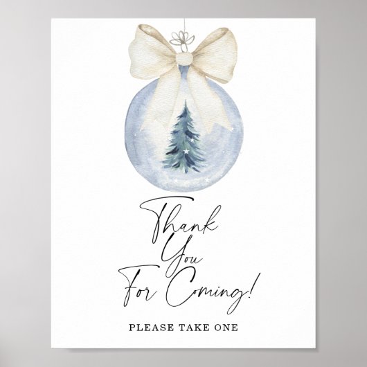 Winterbaby-Dusche Danke, dass du gekommen bist Poster (Vorne)