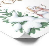 Winterbaby-Dusche "Raten Sie das Baby Food" Poster (Ecke)