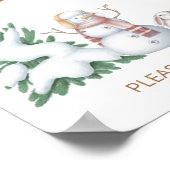 Winterbaby-Duschfavoriten Poster (Ecke)