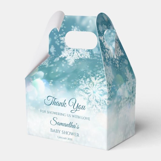 Winterbaby im Freien ist kalt. Geschenkschachtel (Vorderseite)