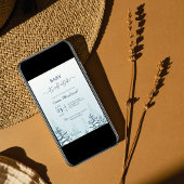 Winterbaby lädt das kalte Baby im Freien ein Einladung