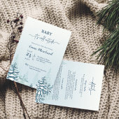 Winterbaby lädt das kalte Baby im Freien ein Einladung