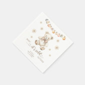 Winterbaby trägt seine Kälte draußen frühzeitig Serviette (Ecke)