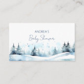 Winterbabybücher für Kinder Begleitkarte (Rückseite)