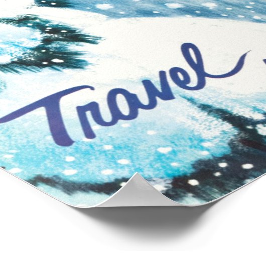 Winterbahn-Reiseplaner Poster (Ecke)