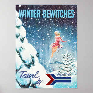 Winterbahn-Reiseplaner Poster