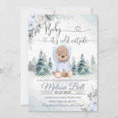 Winterbärenjunge - kalte Einladung im Freien (Vorderseite)