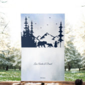 Winterbärenschnee Much Kinderdusche Falten Dankeskarte