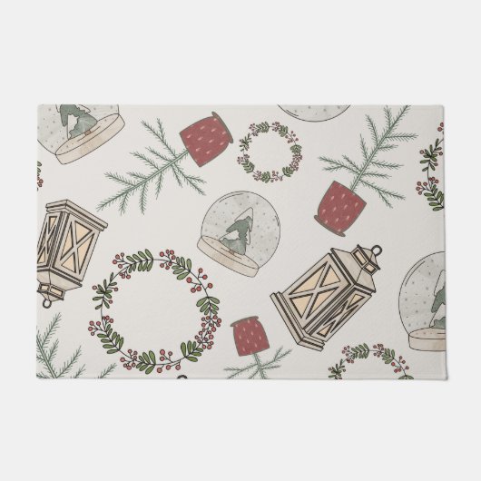 Winterbauernhof Fußmatte (Vorderseite)