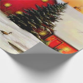 Winterbauernhof Geschenkpapier (Ecke)