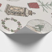 Winterbauernhof Geschenkpapier (Ecke)