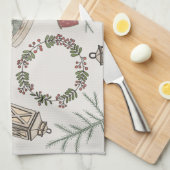 Winterbauernhof Geschirrtuch (Viertel Falte)