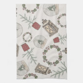 Winterbauernhof Geschirrtuch (Vertikal)