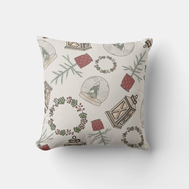 Winterbauernhof Kissen (Vorderseite)