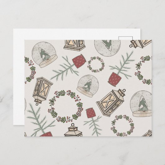 Winterbauernhof Postkarte (Vorne/Hinten)