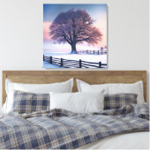 Winterbaum bei Morgengrauen Leinwanddruck (Insitu (Schlafzimmer))
