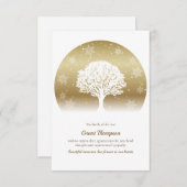 Winterbaum Beileid Danke Karte (Vorne/Hinten)