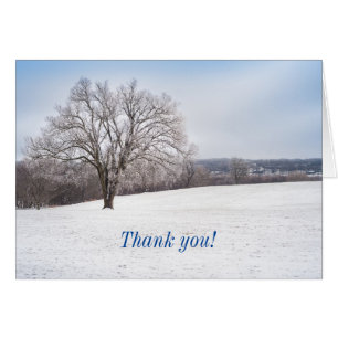 Winterbaum Dankeschön-Karte