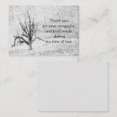 Winterbaum Dankeschön-Karte Mitteilungskarte (Vorne/Hinten)