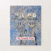 Winterbaum Drei Generationen Familienbaum Fotos Puzzle (Vertikal)